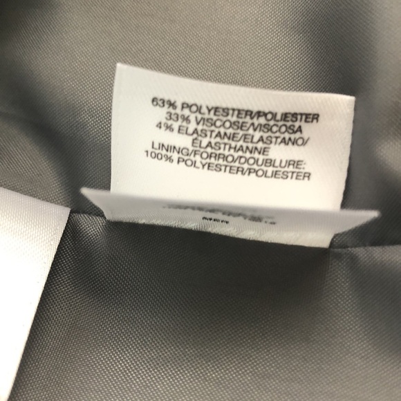 Nine West Gray Blazer Grommet Detailing 14W - Picture 6 of 10